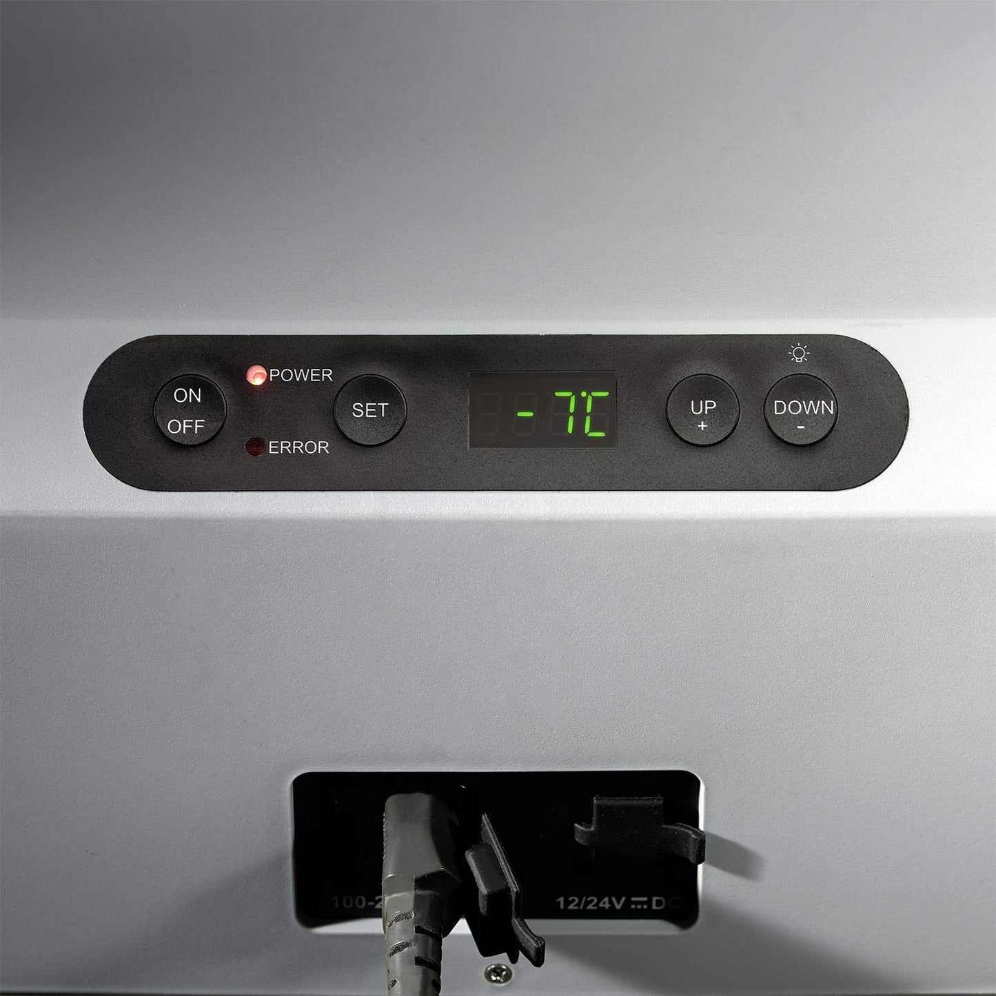 Mobicool FR40 AC/DC - Nevera termoeléctrica portátil, Conexiones 12/24/230 V, 38 litros de Capacidad, clasificación energética A+, Color Azul/Gris