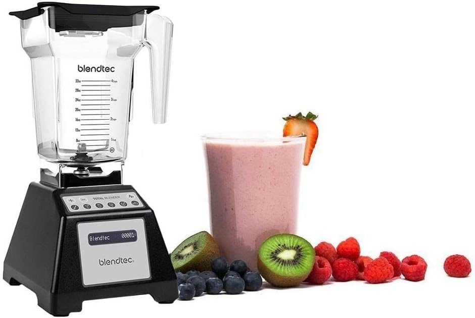 Blendtec Clasica Total Batidora Original - WildSide+ Jarra (2,66 L) - Grado de Poder Profesional - 6 Cyclos Pre-Programados - 10 Velocidades - Roja
