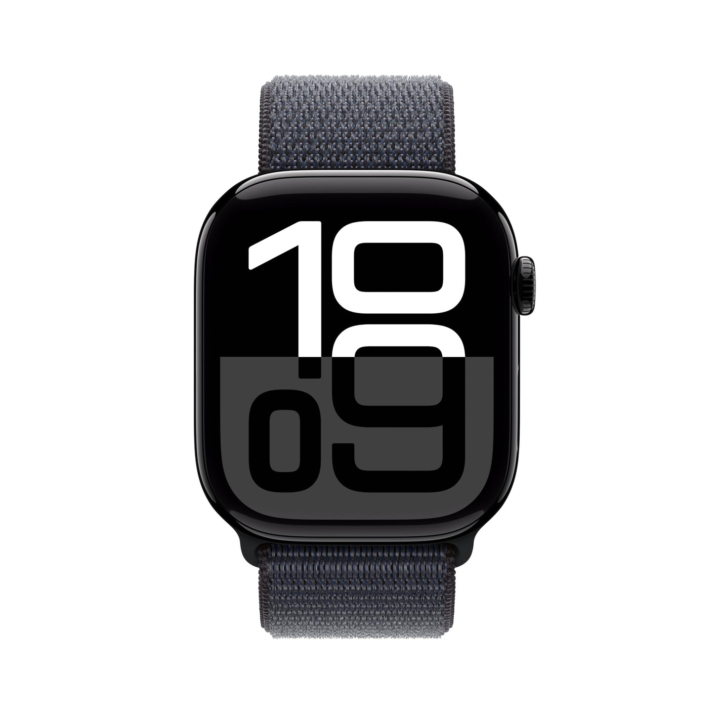 Apple Watch Series 10 GPS Smartwatch con Caja de Aluminio Negro Brillante de 46 mm y Correa Loop Deportiva Tinta - Talla única. Monitor de entreno, Pantalla Retina Siempre Activa y Neutro en Carbono