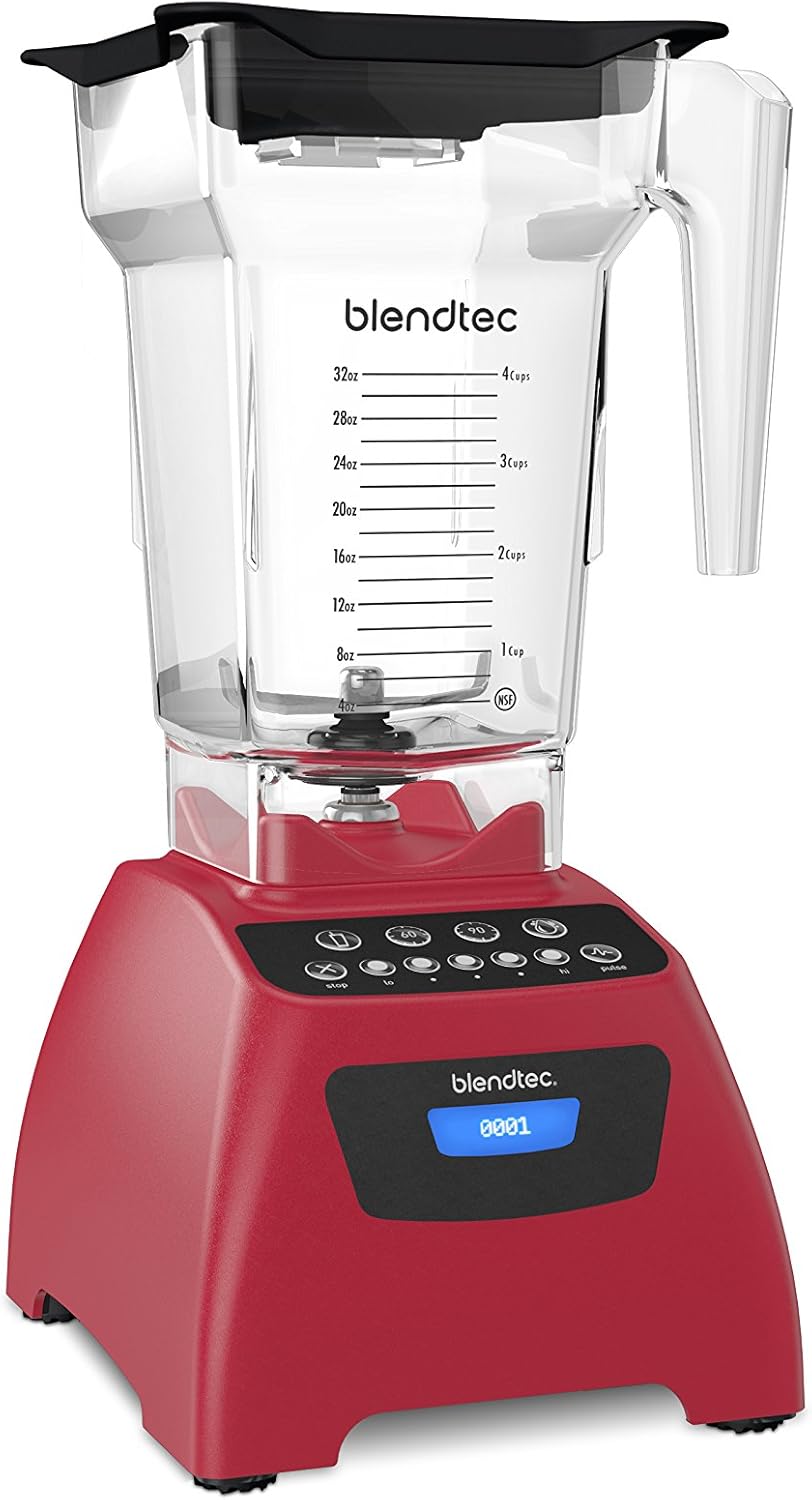 Blendtec France Kitchen 905751 Blendtec Power Classic 575 Poppy, 1560 W, 2 litros, rojo