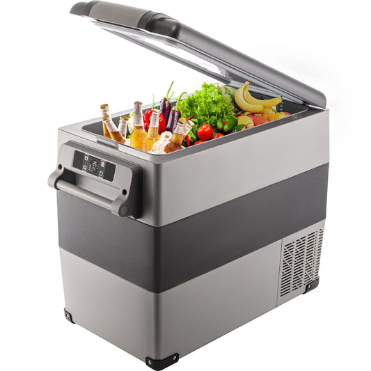 VEVOR Refrigerador para Coche 55 L Mini Caja del Congelador Caja Fresca Frigorífico Coche Nevera -20 a 10 Grados Centígrados para Camping Caravanas Picnics Festivales
