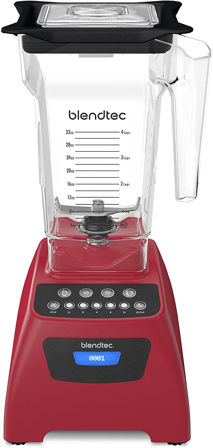 Blendtec France Kitchen 905751 Blendtec Power Classic 575 Poppy, 1560 W, 2 litros, rojo
