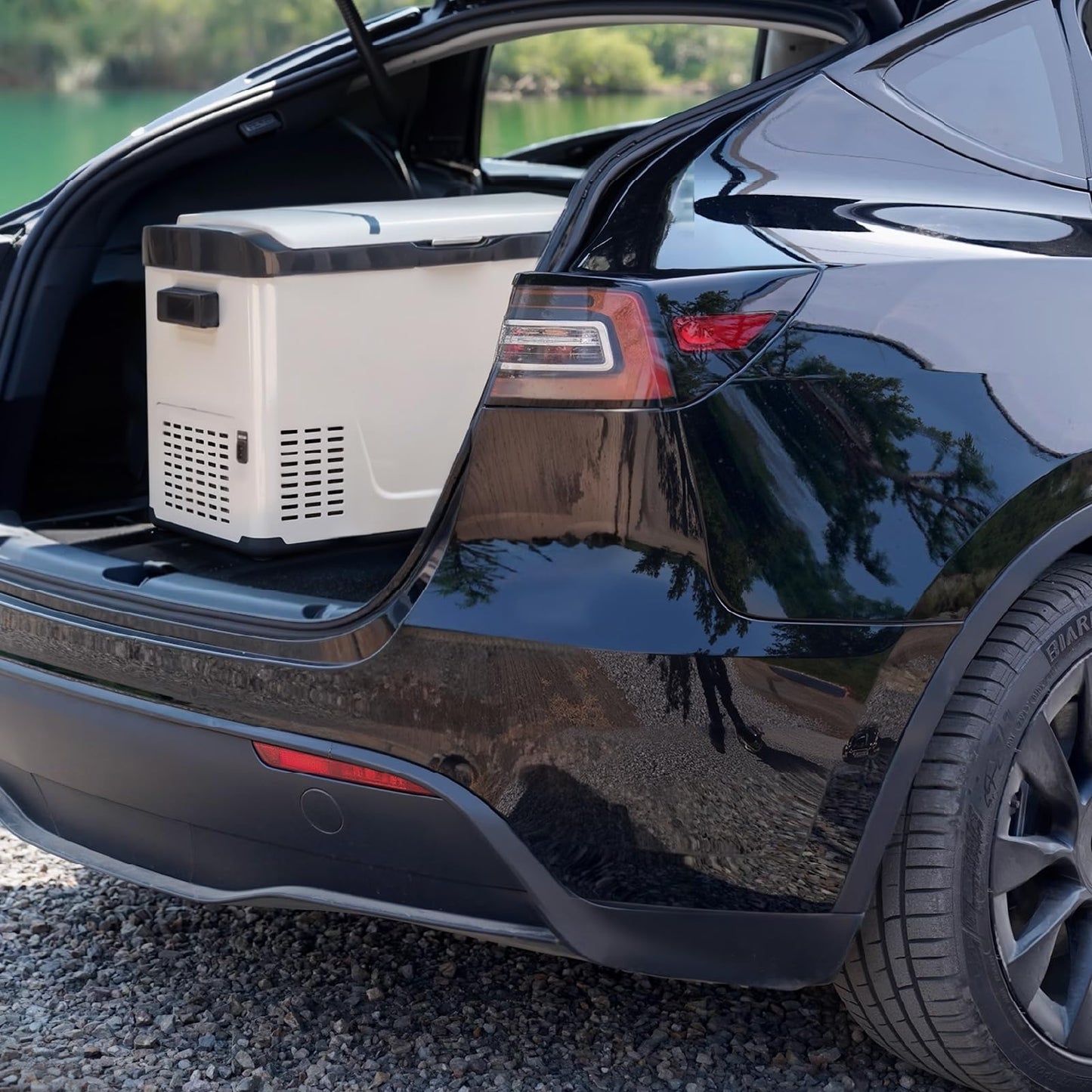 WOLTU AC/DC Nevera de Compresor Congelador Portátil Frío Nevera Portátil Nevera para Coche Nevera de Viaje Camping para Barco Camión Conexiones 12V/220V, 30L
