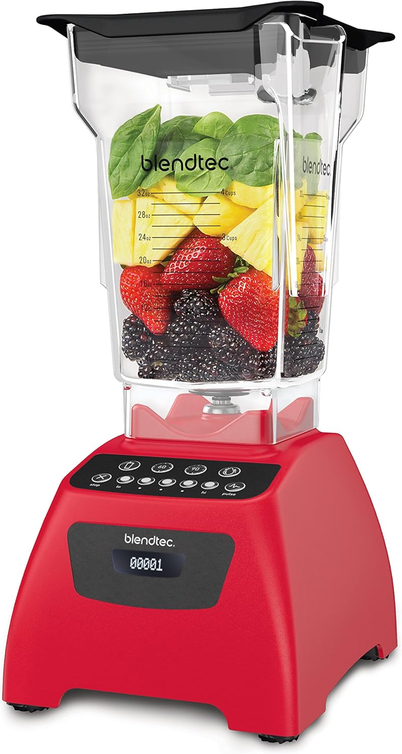 Blendtec France Kitchen 905751 Blendtec Power Classic 575 Poppy, 1560 W, 2 litros, rojo